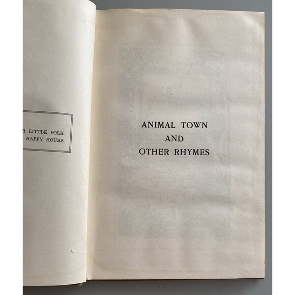 Animal Ttown and other Rhymes Margaret AFassite 1923 John Winston CO RARE Kids - Picture 14 of 16